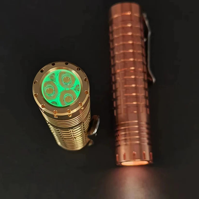 ReyLight Dawn Triple V2.2 - Copper, Brass, Nichia 519a 4000K R9080
