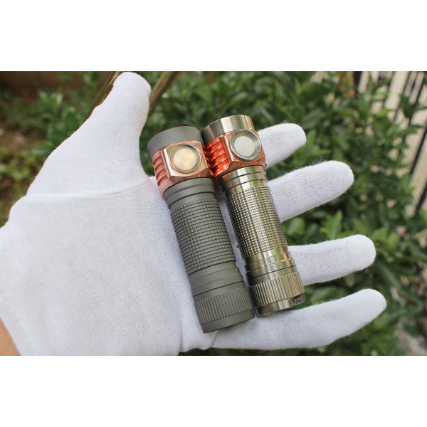 Emisar D4v2 Titanium + Copper SST-20 SST20 4000K 95 CRI High Power LED Flashlight