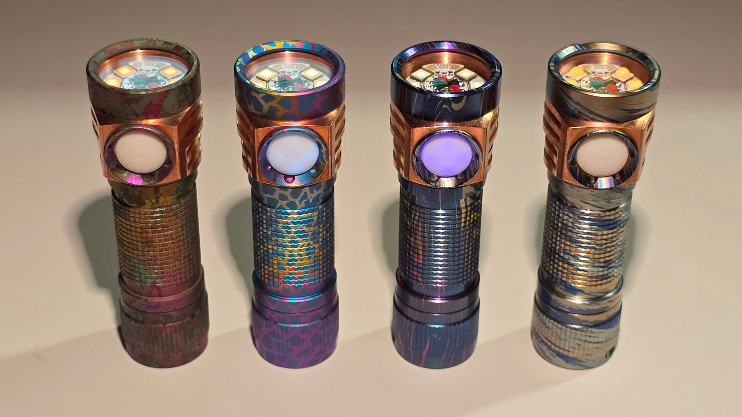 Emisar D3AA Titanium Colorful Series 14500/AA LED Flashlight
