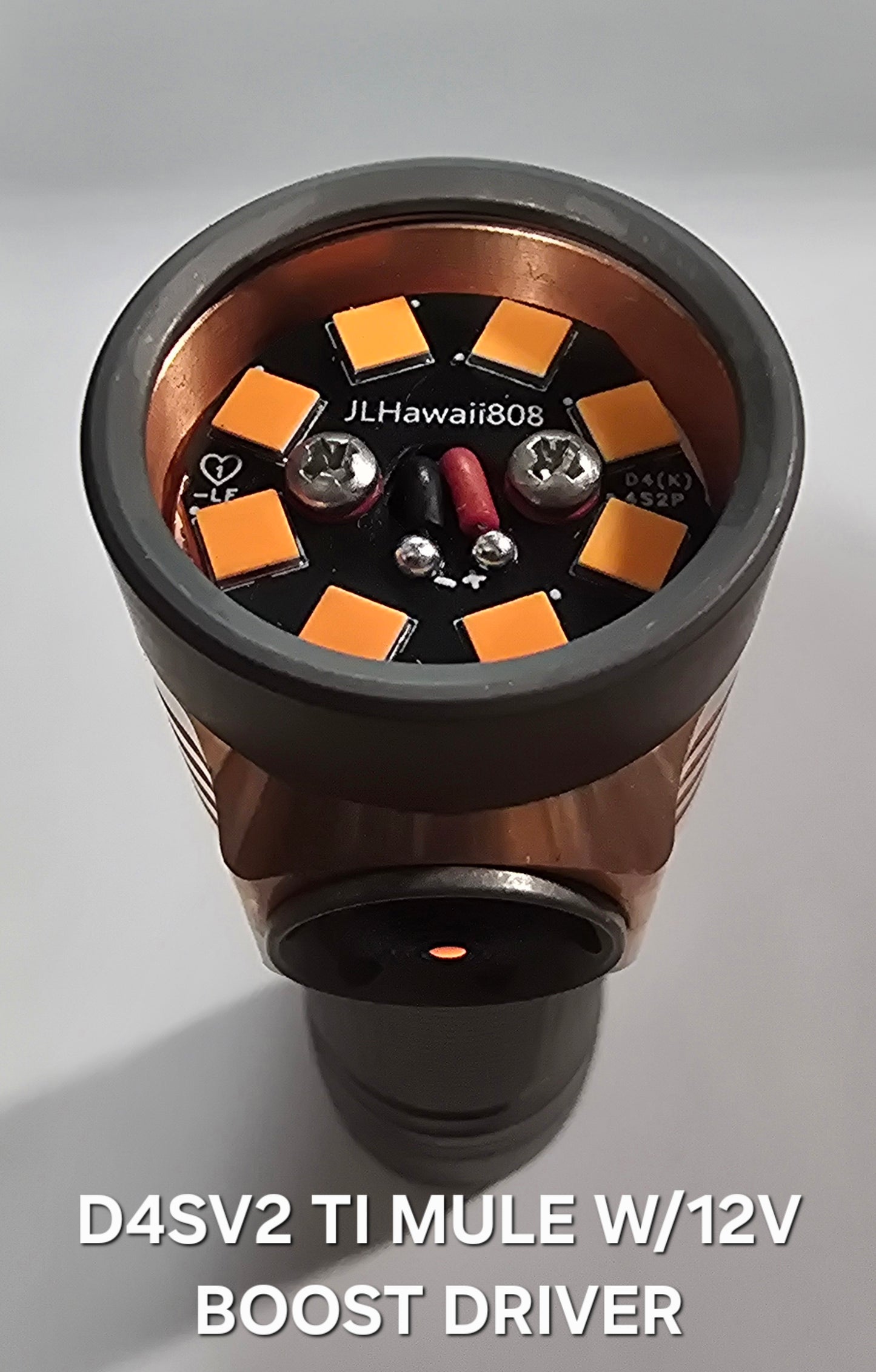 Emisar D4V2 Titanium High Power LED Flashlight *CUSTOM BUILD-TO-ORDER*