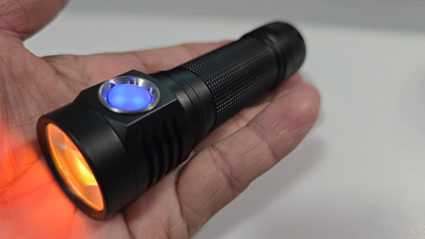Emisar DA1k 21700 LED Flashlight W/Lume X1 Driver *CUSTOM BUILT-TO-ORDER*