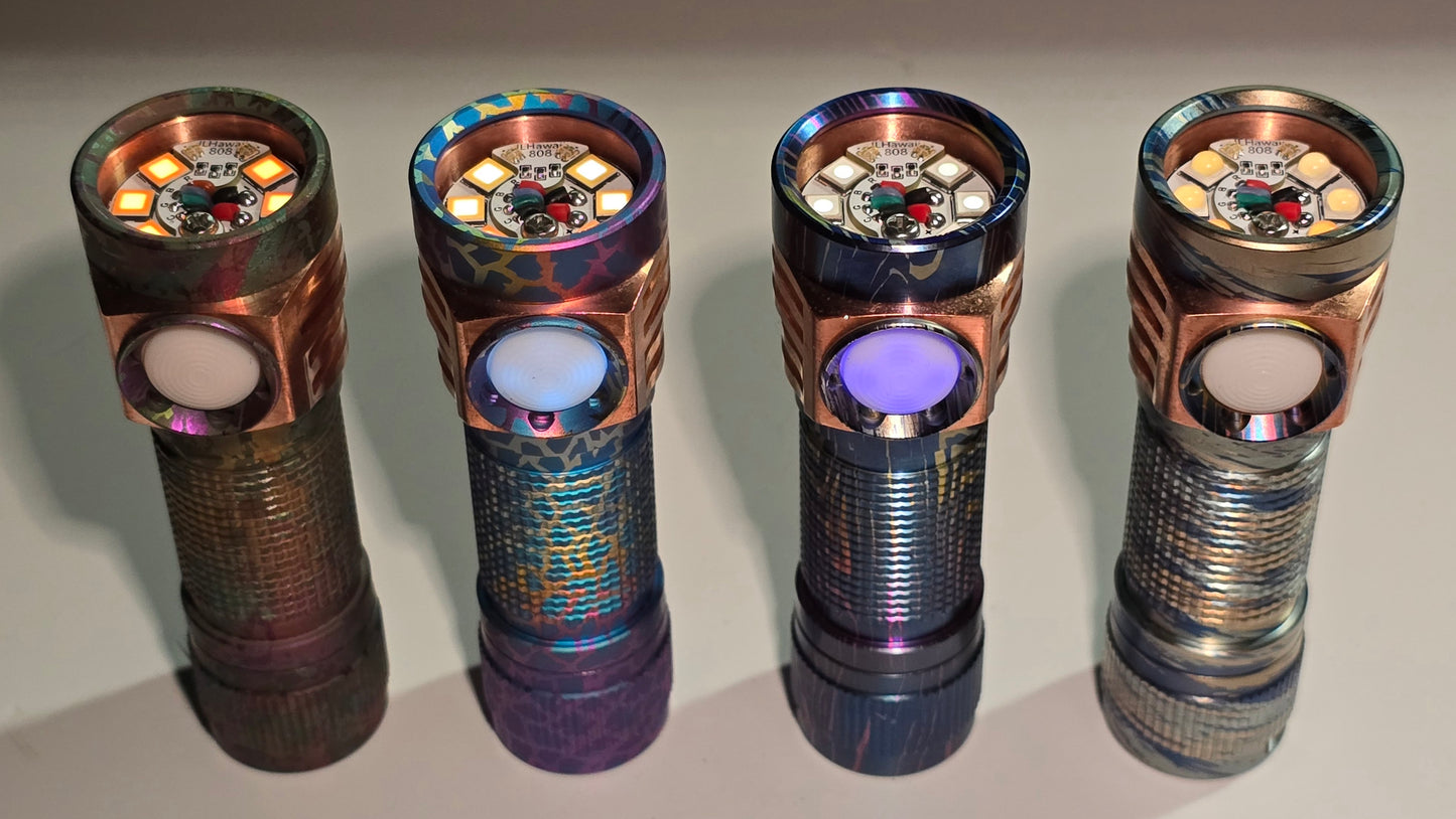 Emisar D3AA Titanium Colorful Series 14500/AA LED Flashlight