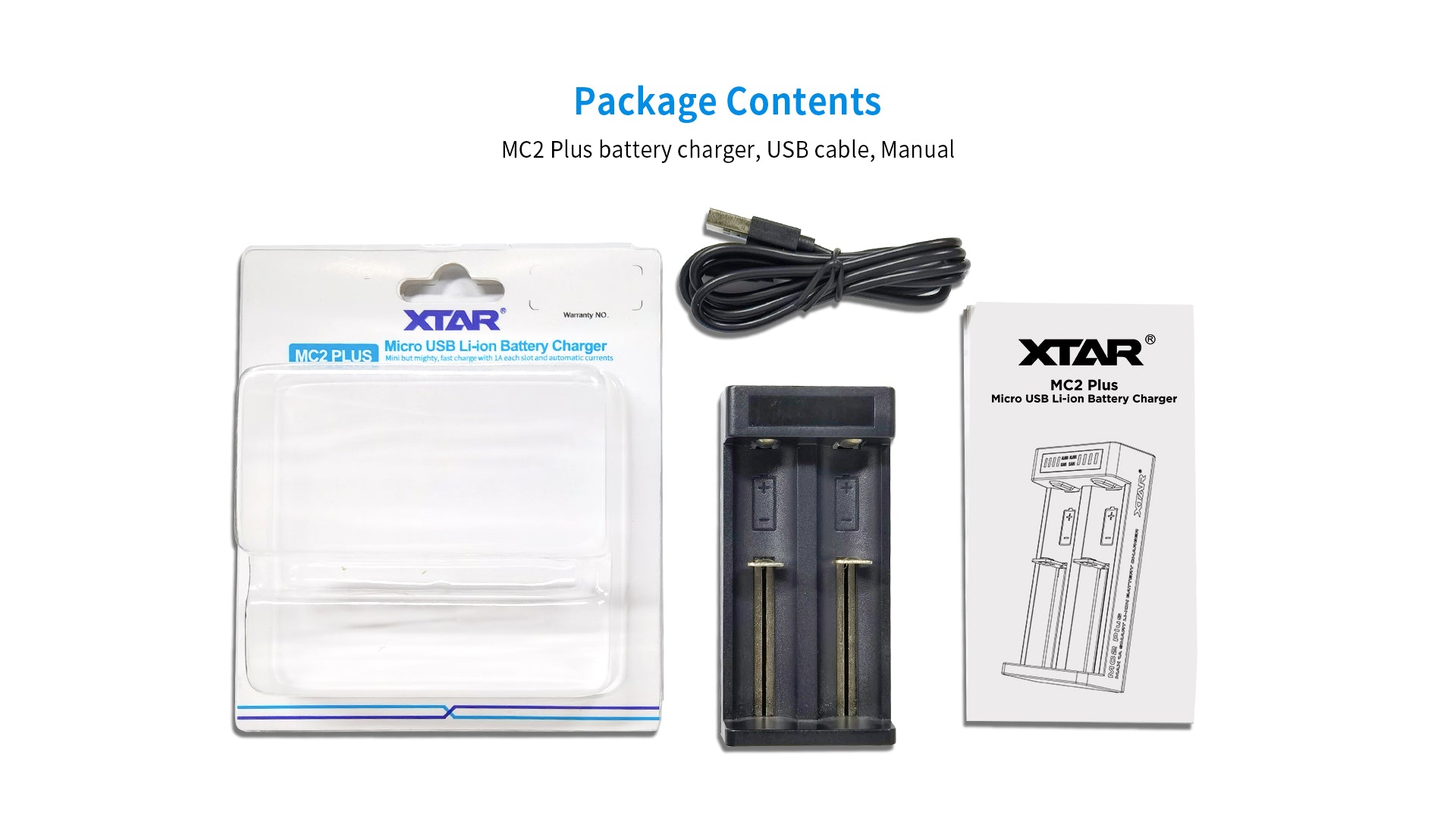 XTAR MC2 Plus 2A Lithium-Ion Battery Charger