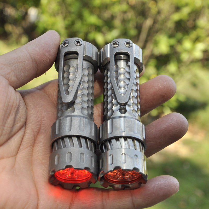 Maeerxu MT3 Titanium 18350 Nichia 519A Led Flashlight