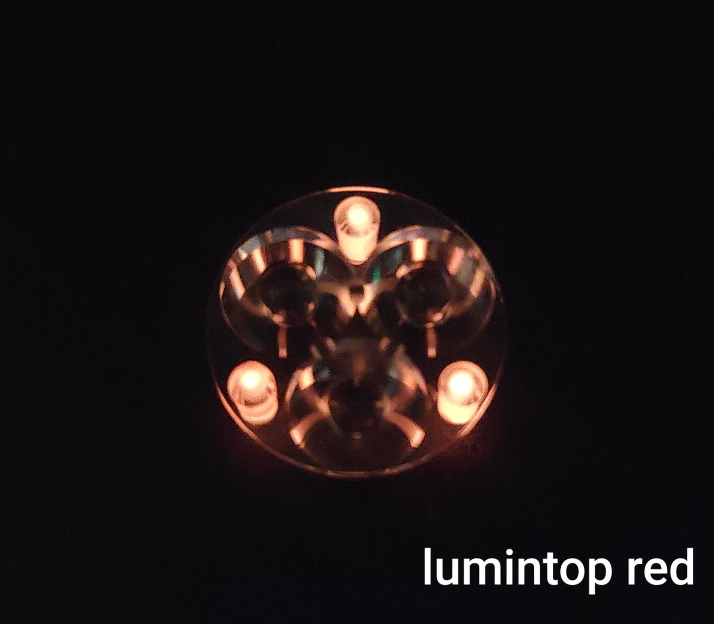 Carclo 10511 10507 Drilled Optics 20mm 1.5x6mm For Tritium or Glow Tubes 10507 W LUMINTOP RED GLOW TUBES INSTALLED
