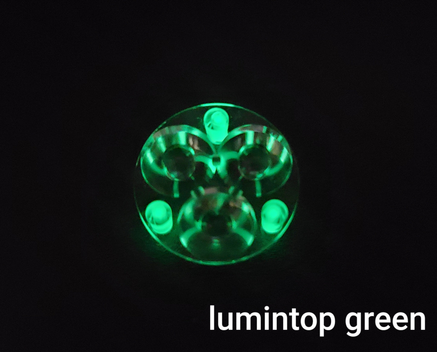 Carclo 10511 10507 Drilled Optics 20mm 1.5x6mm For Tritium or Glow Tubes 10507 W LUMINTOP GREEN GLOW TUBES INSTALLED