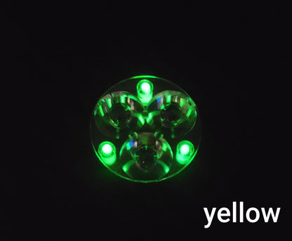 Carclo 10511 10507 Drilled Optics 20mm 1.5x6mm For Tritium or Glow Tubes 10507 W YELLOW GLOW TUBES INSTALLED