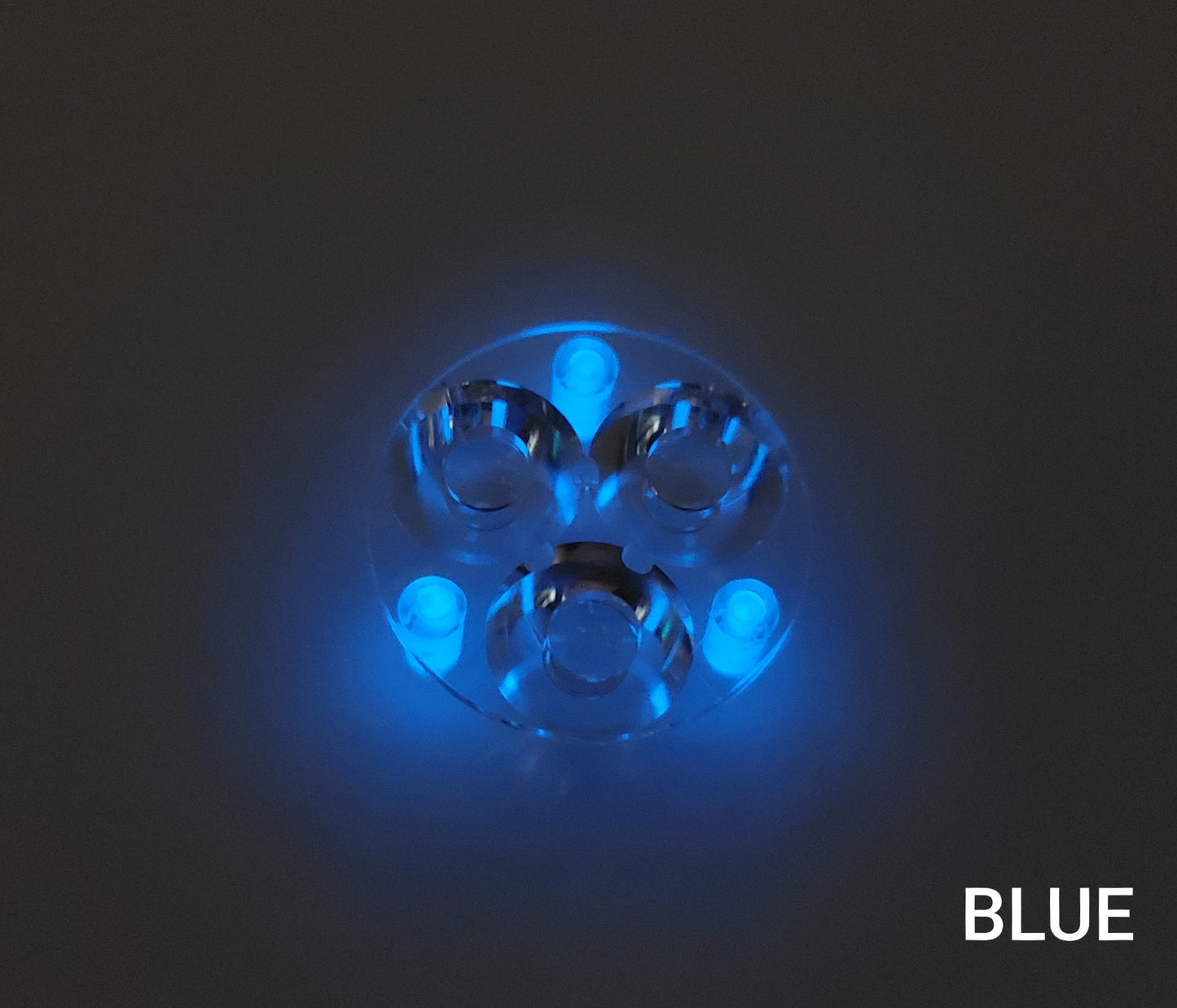 Carclo 10511 10507 Drilled Optics 20mm 1.5x6mm For Tritium or Glow Tubes 10507 W BLUE GLOW TUBES INSTALLED