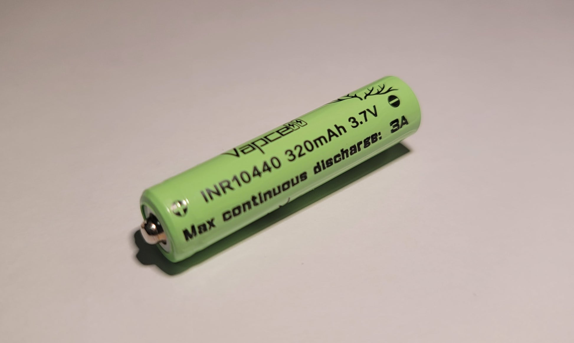 Vapcell INR10440 3.7v 320mAh Rechargeable Li-ion Battery *** HAS TO BE SHIPPED WITH FLASHLIGHT + FEDEX ***