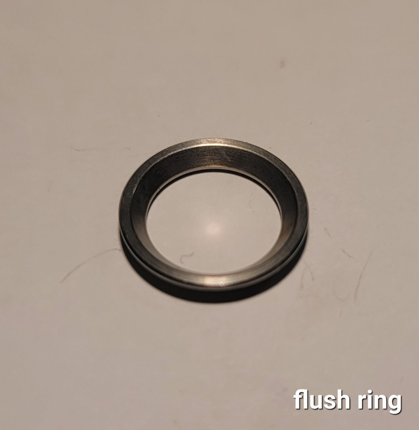 Emisar/Noctigon replacement switch ring/button STAINLESS FLAT (PRESSED)