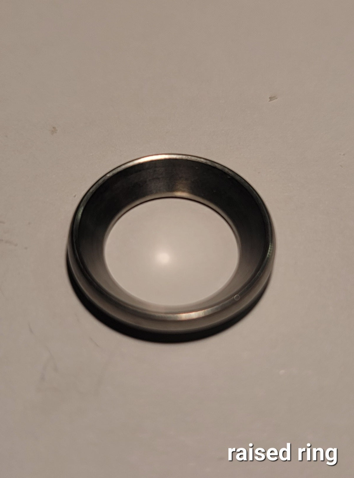 Emisar/Noctigon replacement switch ring/button STAINLESS RAISED (PRESSED)