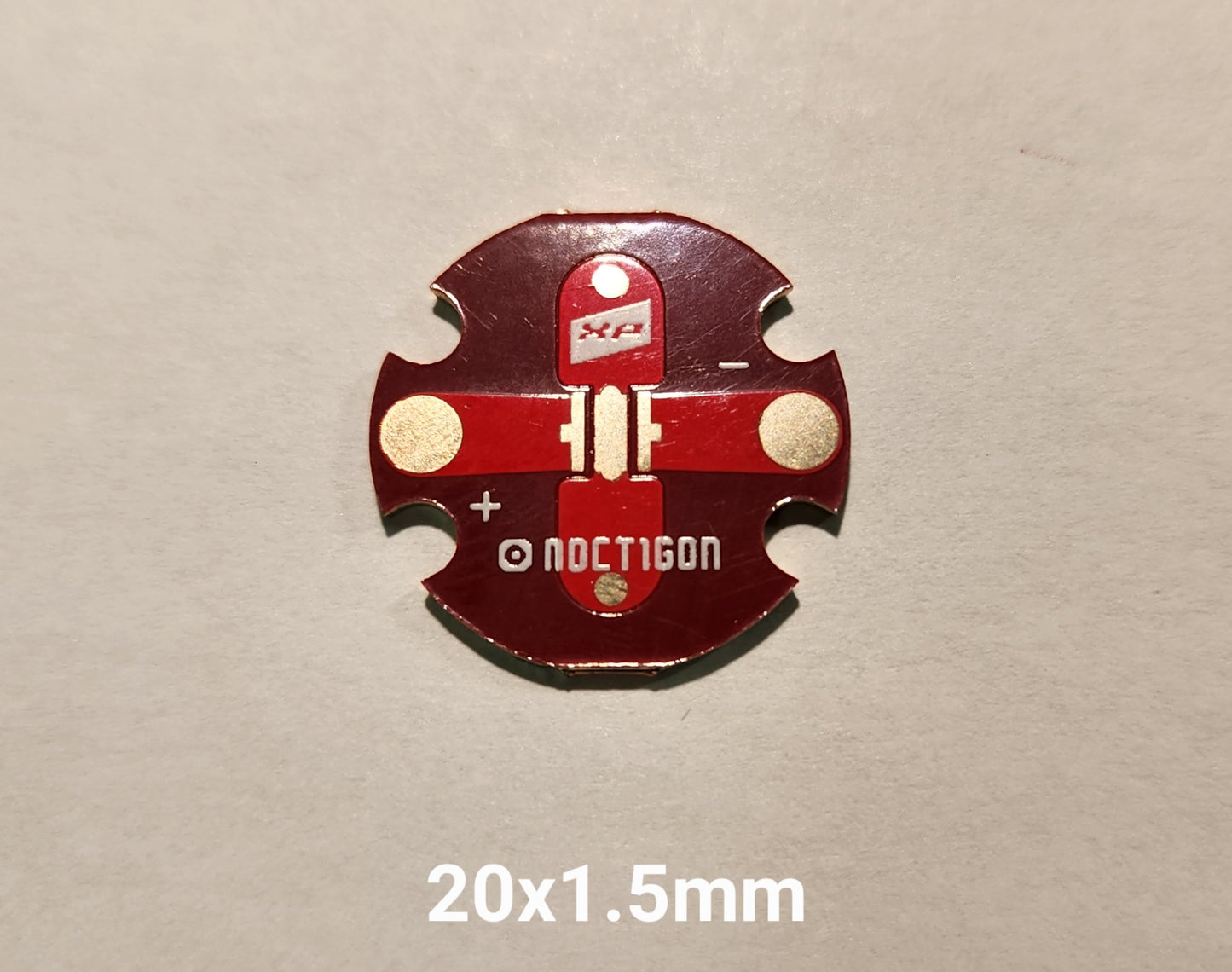 Emisar Noctigon XP Raw MCPCB/AUX Custom 20 X 1.5MM XP20 20MM 3535SMD MCPCB