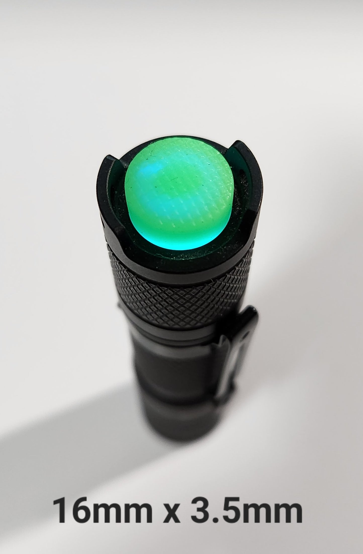 Lumintop Tool AA GITD Replacement Tail Switch Button 16MM X 7.5MM TOOL AA GREEN GITD