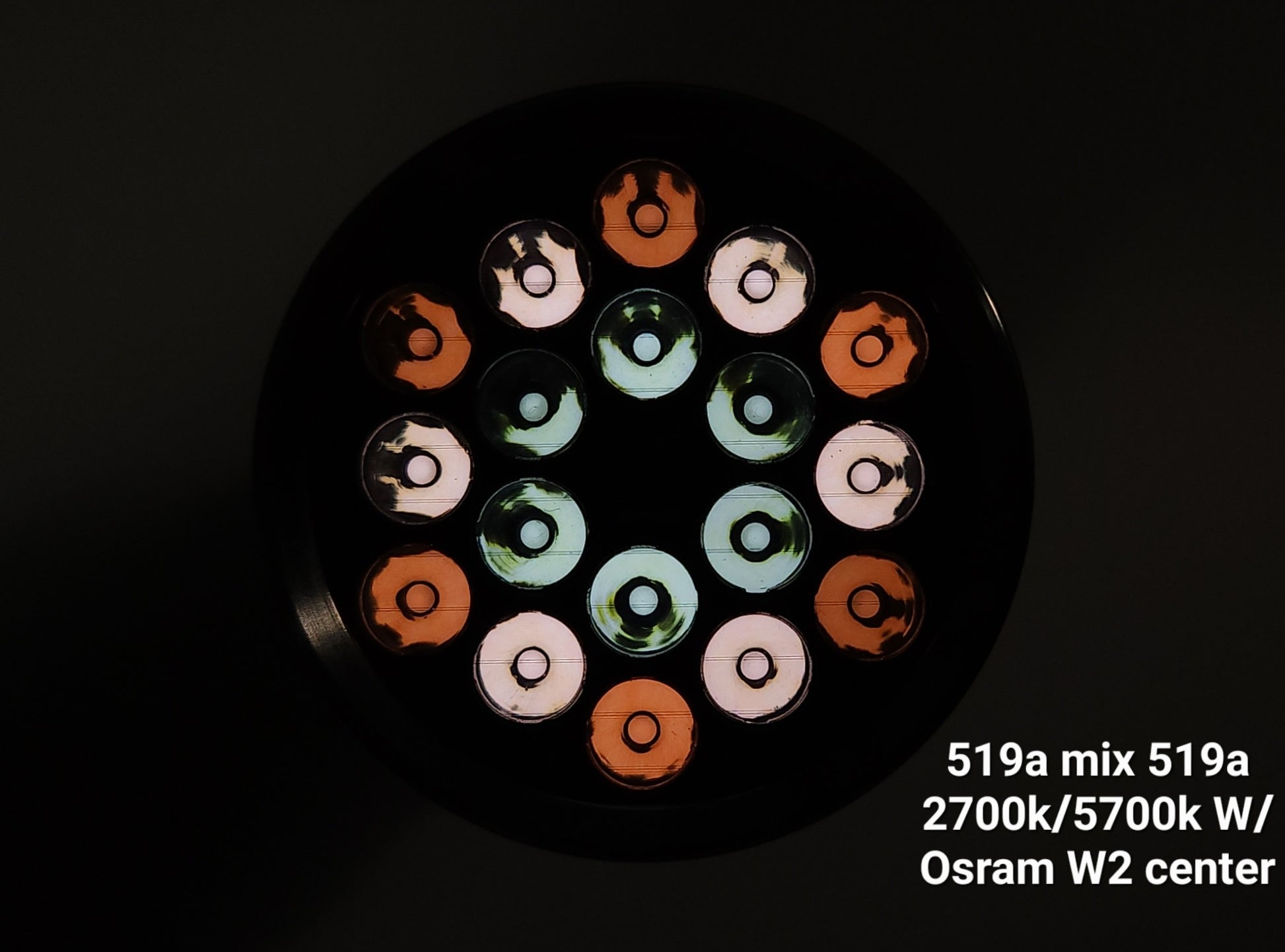 Emisar D18 Custom Emitter MIX Nichia 519A/Osram W2 Anduril 2 UI SAND 519A DE-DOMED