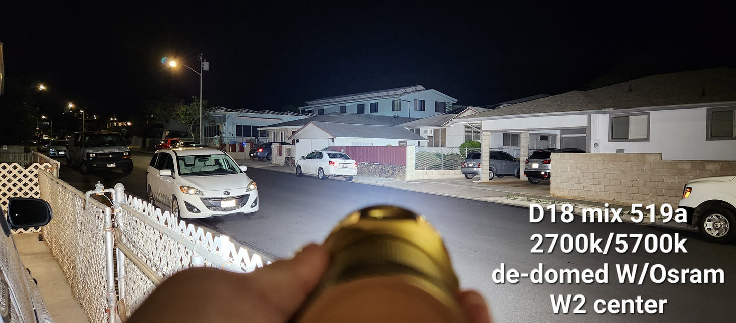 Emisar D18 Custom Emitter MIX Nichia 519A/Osram W2 Anduril 2 UI
