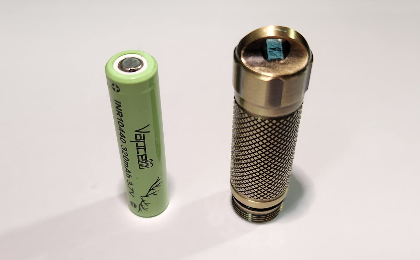 Lumintop Frog Aluminum Brown 10440 Extension Tube FROG 10440 TUBE W BATTERY