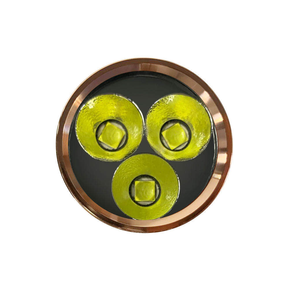 Lumintop FW21 Pro Brass Tri Cree XHP50.2 LEDs 10000 Lumens LED Flashlight