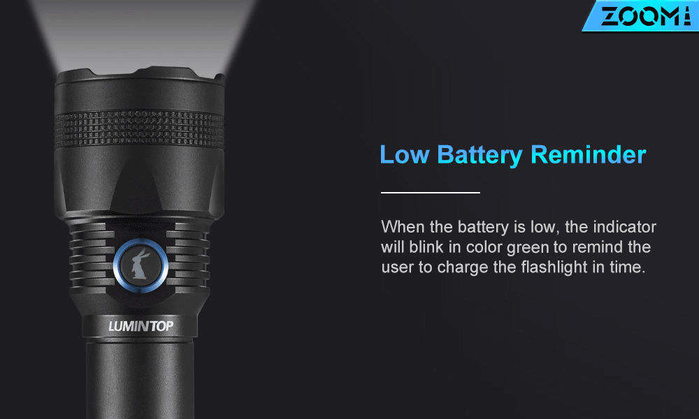 Lumintop Zoom1 850 Lumens Rechargeable Zoomable 21700 Flashlight USA!