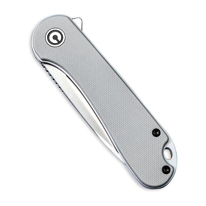 Civivi Elementum Flipper Knife - Gray G10 Handle (2.96'' Satin D2) C 907B