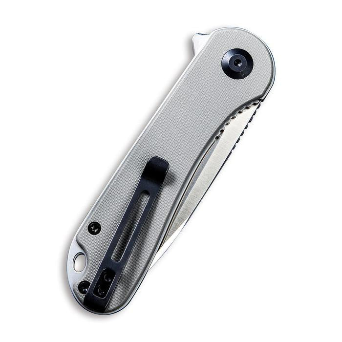 Civivi Elementum Flipper Knife - Gray G10 Handle (2.96'' Satin D2) C 907B