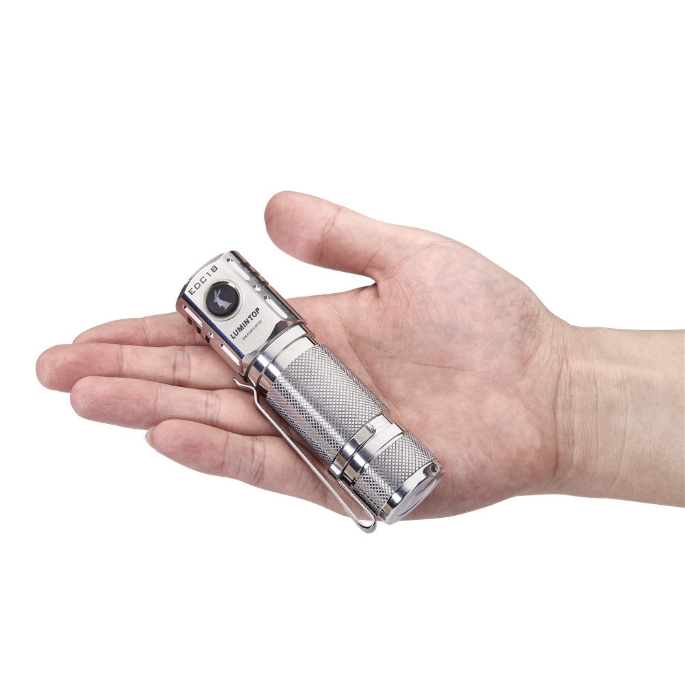 Lumintop EDC18 Raw Aluminum 2800 Lumens EDC LED Flashlight