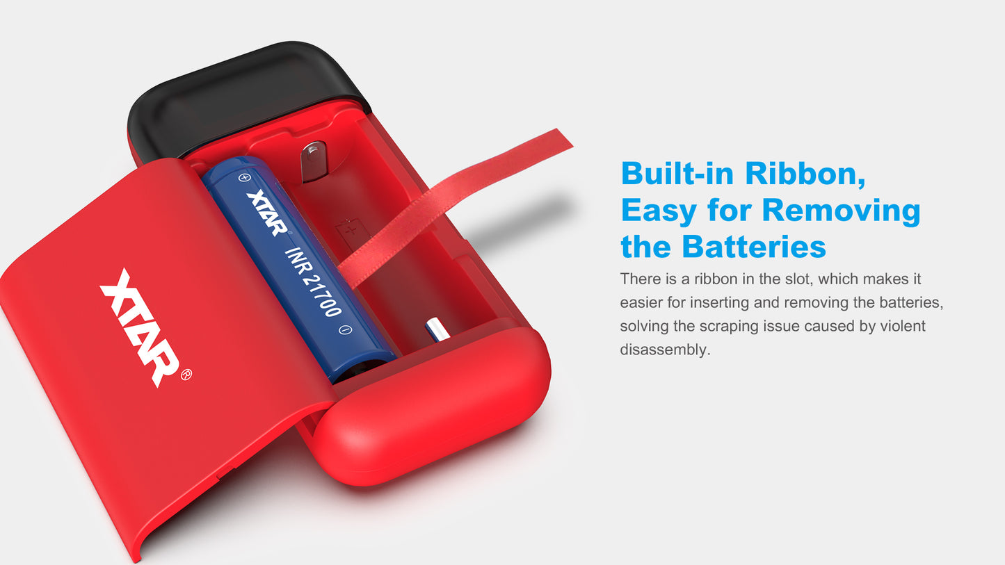 XTAR PB2S QC3.0/PD 2A X 2 Fast Battery Charger/Power Bank