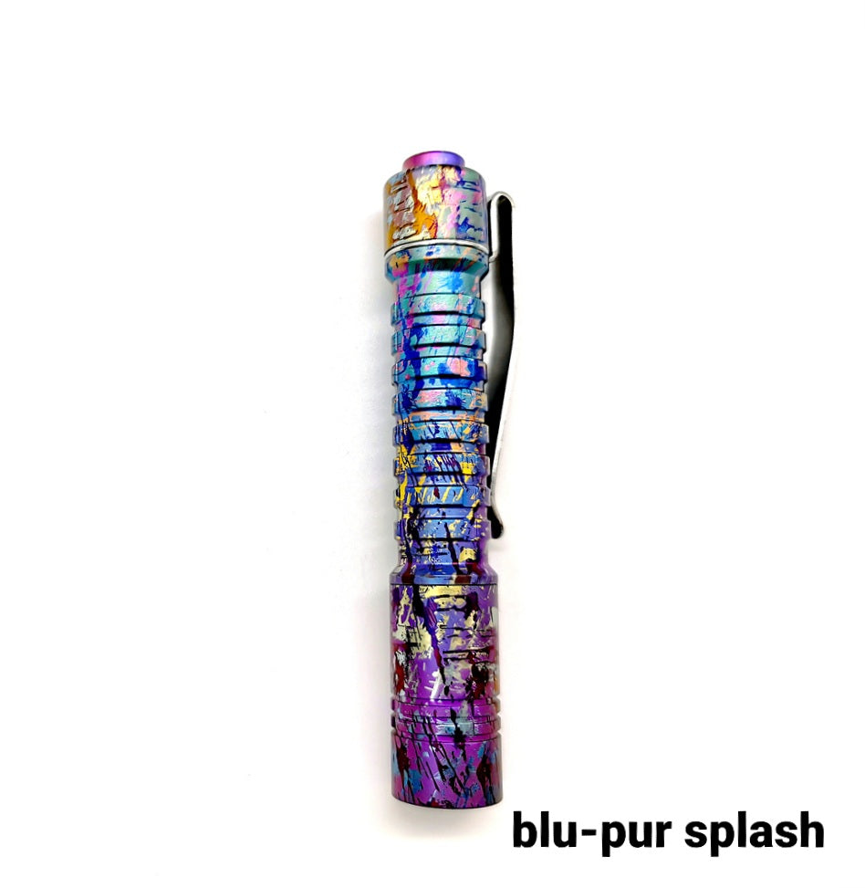 Reylight Pineapple Mini Titanium Anodized BLU-PUR SPLASH