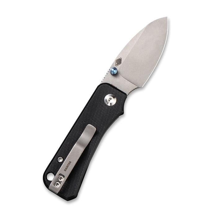 Civivi Baby Banter Thumb Stud Knife - Black G10 Handle (2.34" Gray Stonewashed Nitro-V) C 19068S-1