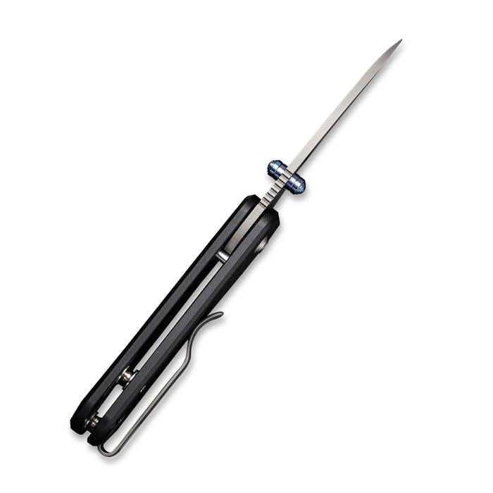 Civivi Baby Banter Thumb Stud Knife - Black G10 Handle (2.34" Gray Stonewashed Nitro-V) C 19068S-1