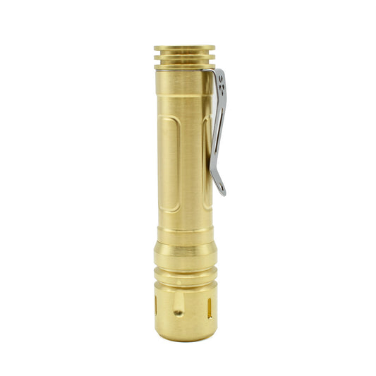 ReyLight Lan Brass Custom LED Flashlight