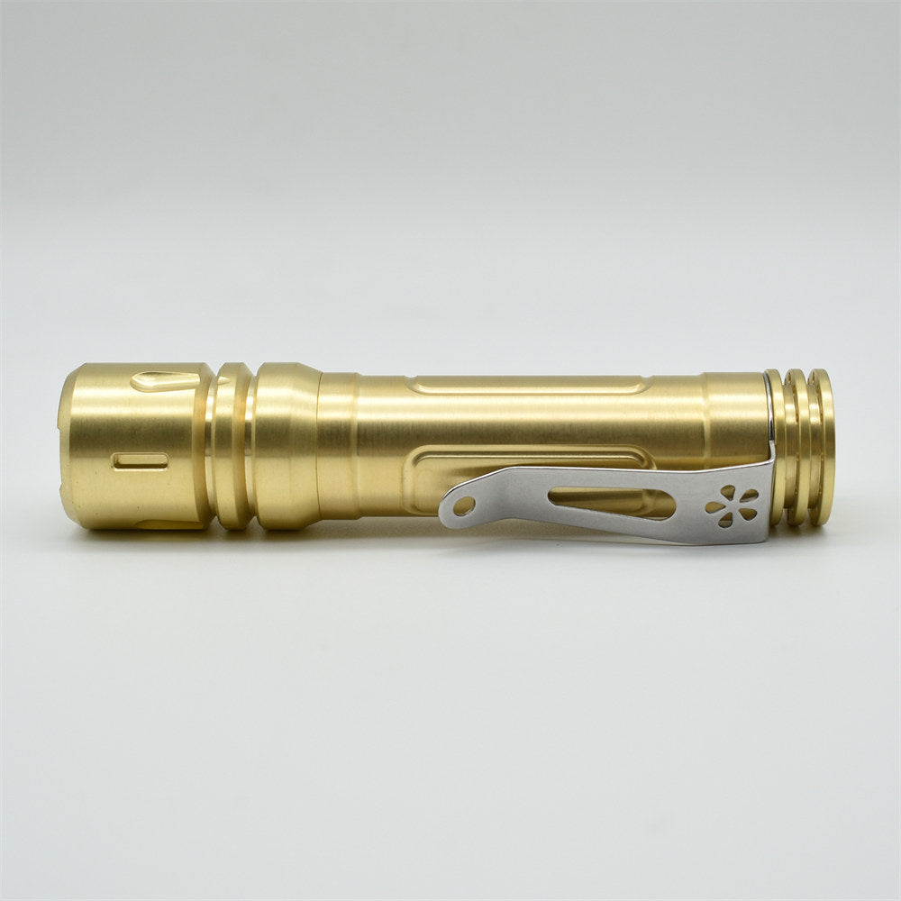 ReyLight Lan Brass Custom LED Flashlight
