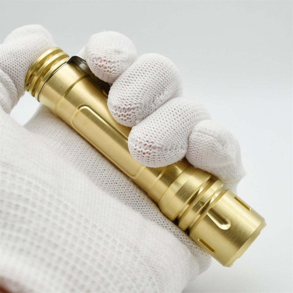 ReyLight Lan Brass Custom LED Flashlight