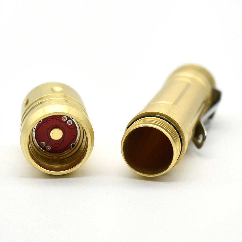 ReyLight Lan Brass Custom LED Flashlight