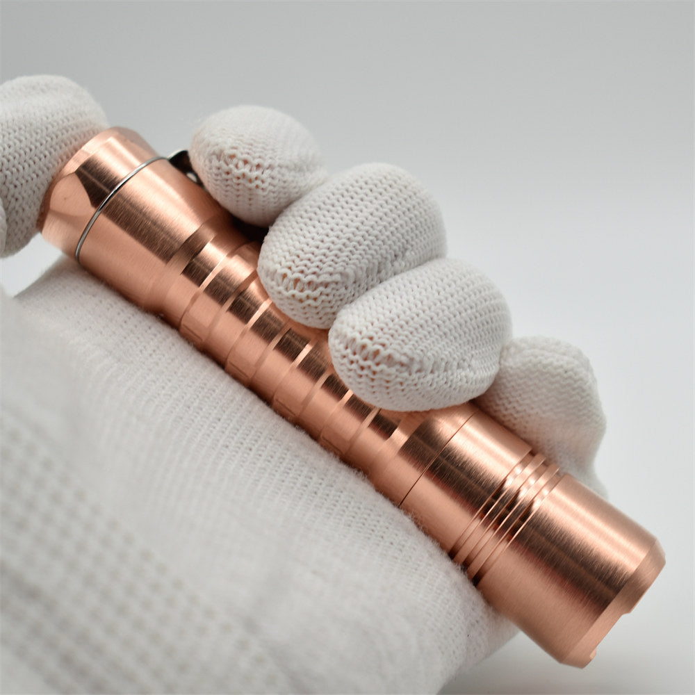 ReyLight Pineapple Copper AA Custom LED Flashlight Nichia 219b SW45k