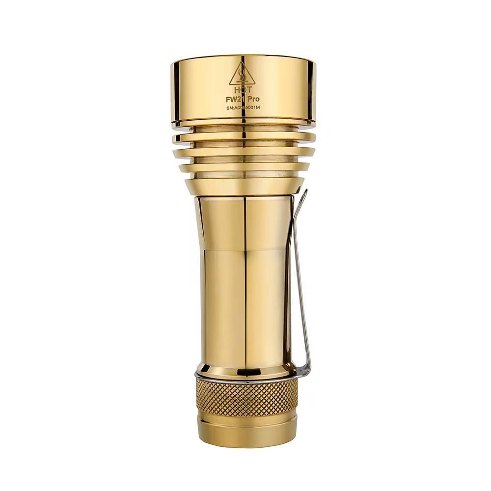 Lumintop FW21 Pro Brass Tri Cree XHP50.2 LEDs 10000 Lumens LED Flashlight