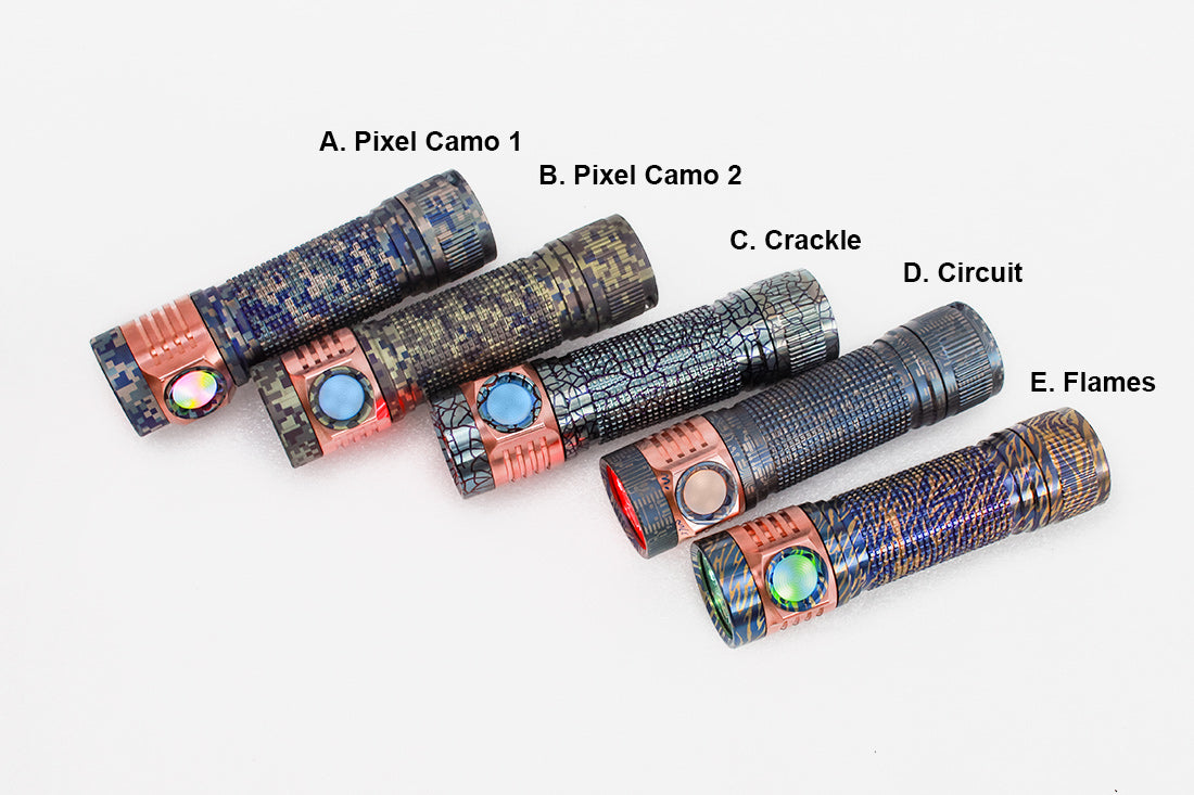 Emisar D4K D4KTI Titanium Colorful 21700 High Power LED Flashlight *CUSTOM BUILT-TO-ORDER*