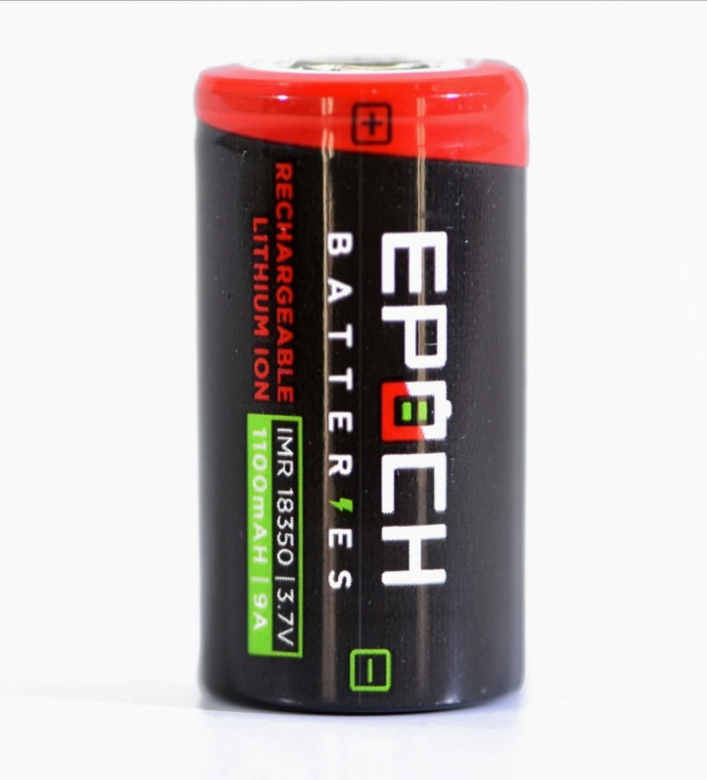 Epoch 18350 1100mAh 9A IMR Rechargeable Battery **** HAS TO BE SHIPPED WITH FLASLIGHT + FEDEX ***