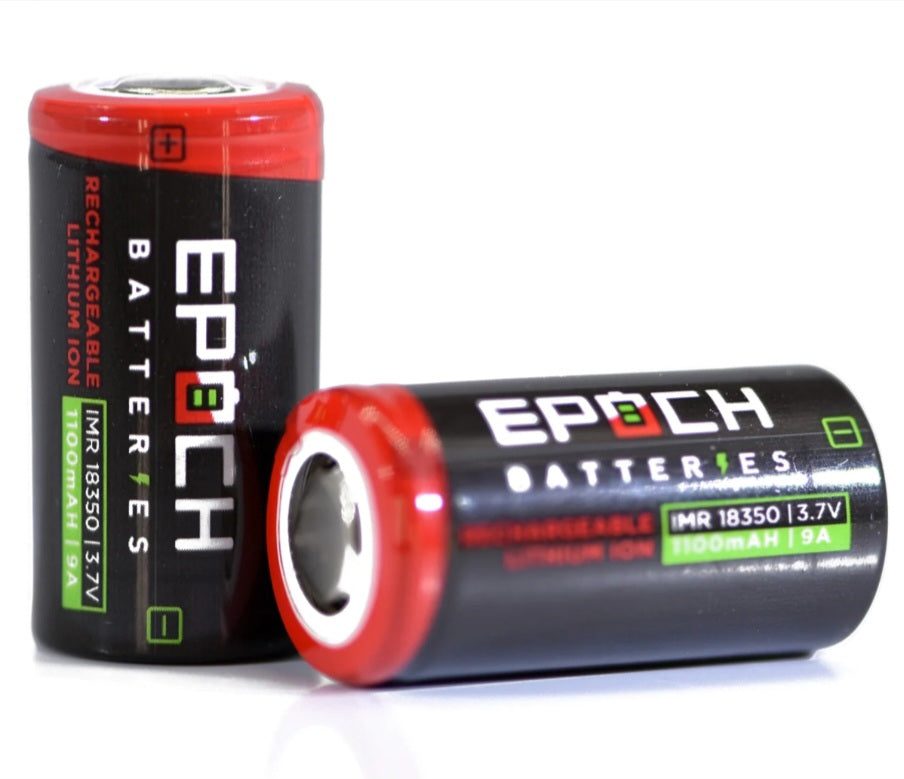 Epoch 18350 1100mAh 9A IMR Rechargeable Battery **** HAS TO BE SHIPPED WITH FLASLIGHT + FEDEX ***