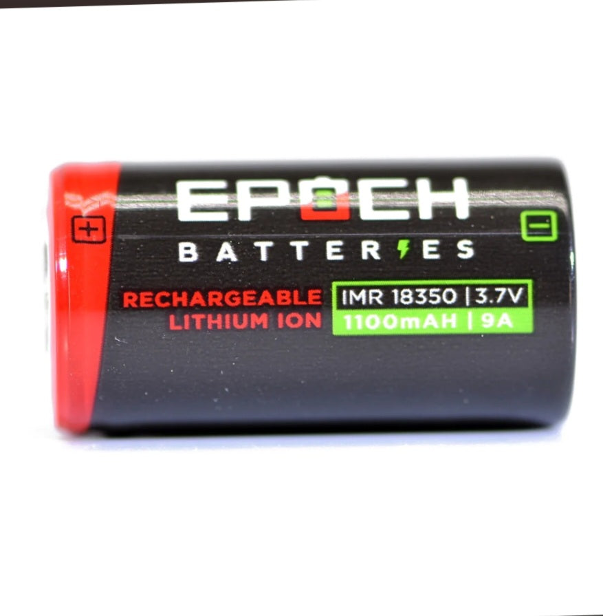 Epoch 18350 1100mAh 9A IMR Rechargeable Battery **** HAS TO BE SHIPPED WITH FLASLIGHT + FEDEX ***