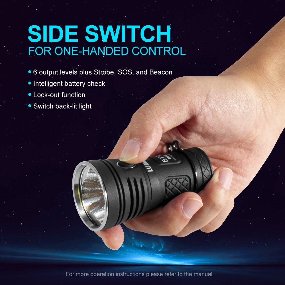 Lumintop GT3 Mini 6500 Lumens 3 X XHP50.2 Outdoor 26350 Flashlight