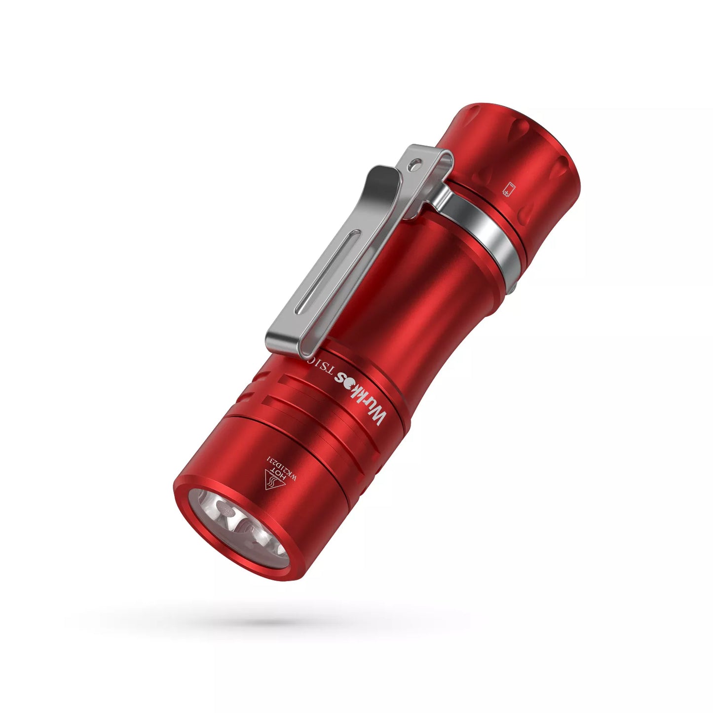 Wurkkos TS10 14500 EDC Flashlight Single-Color Aux W/Anduril 2.0 RED 5800K