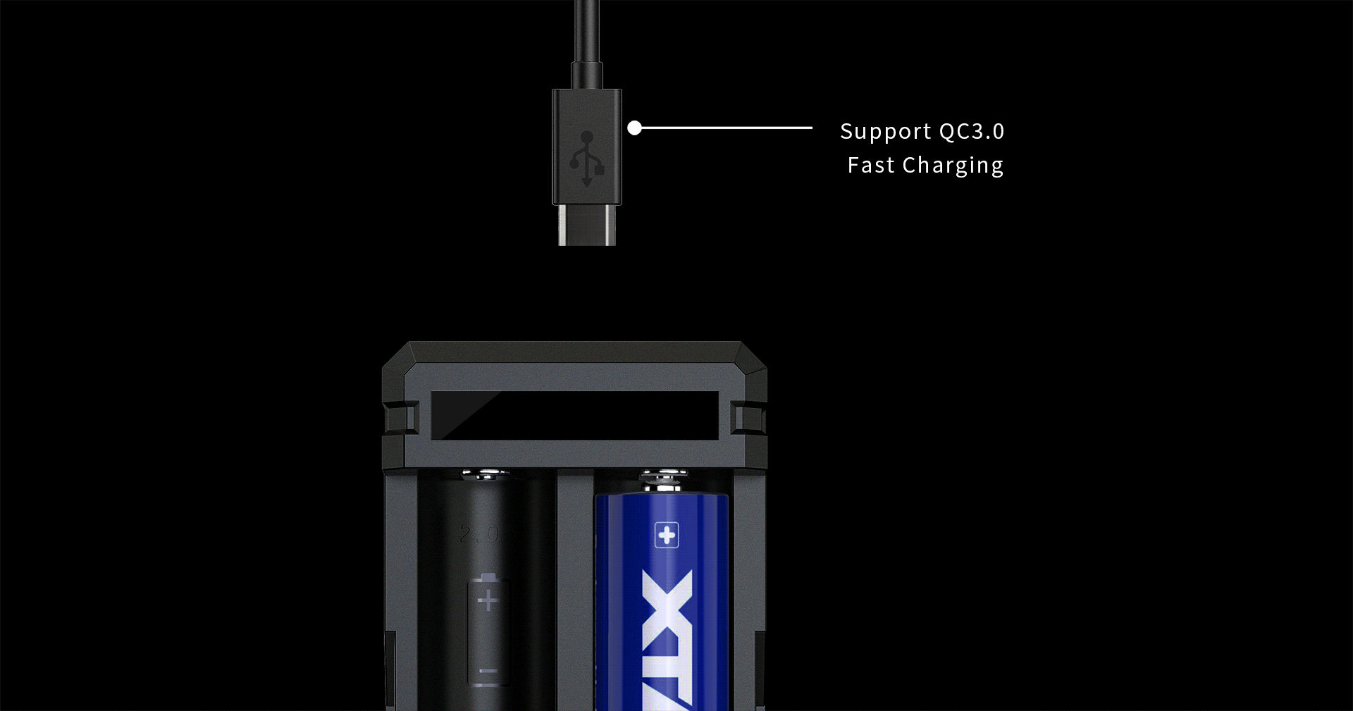 XTAR SC2 3A QC3.0 Fast Lithium-Ion Battery Charger
