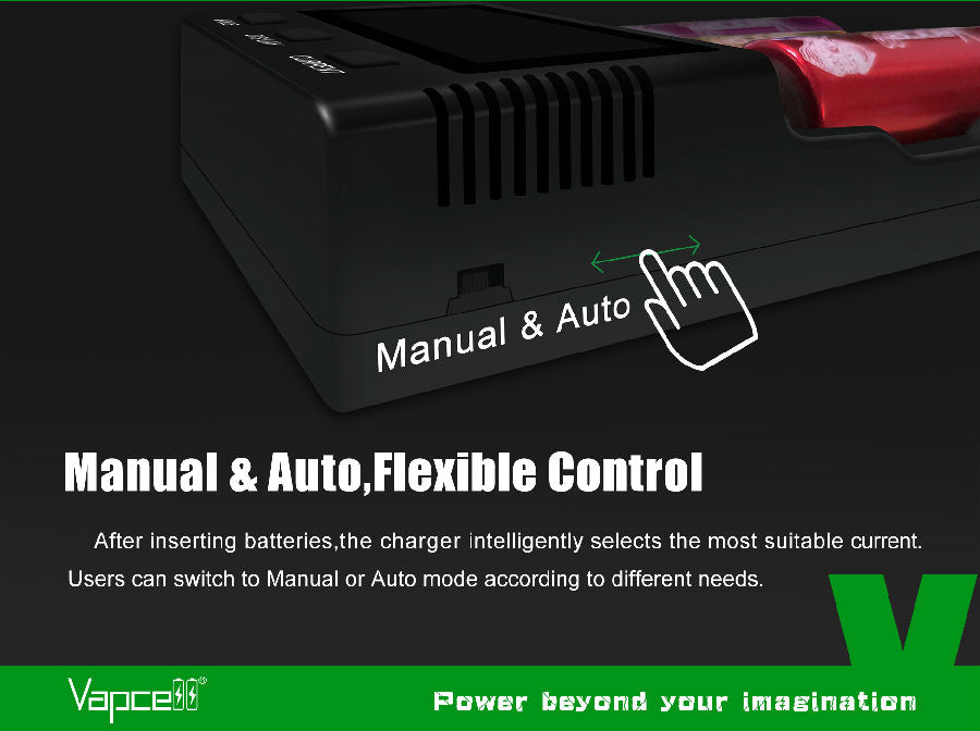 Vapcell S4 Plus 12A Super Smart Battery Charger