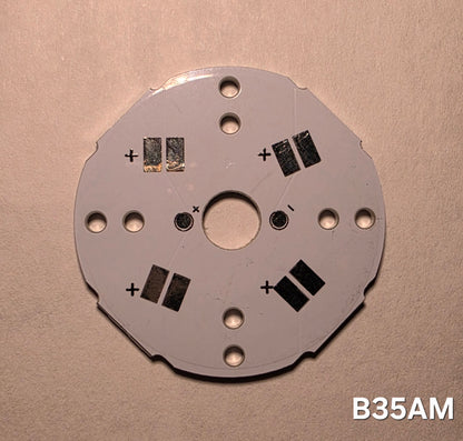 Emisar Noctigon XP Raw MCPCB/AUX Custom D4SV2 2S2P B35AM ALUMINUM MCPCB (33 X 1.5MM)