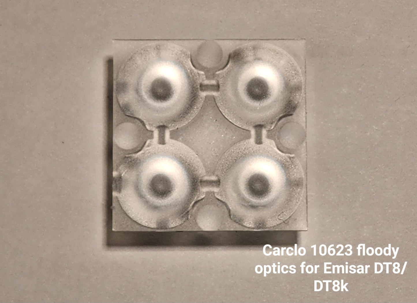Emisar/Noctigon Replacement Glass TIR Optics CARCLO 10613 (DT8 DT8K FLOODY OPTICS)
