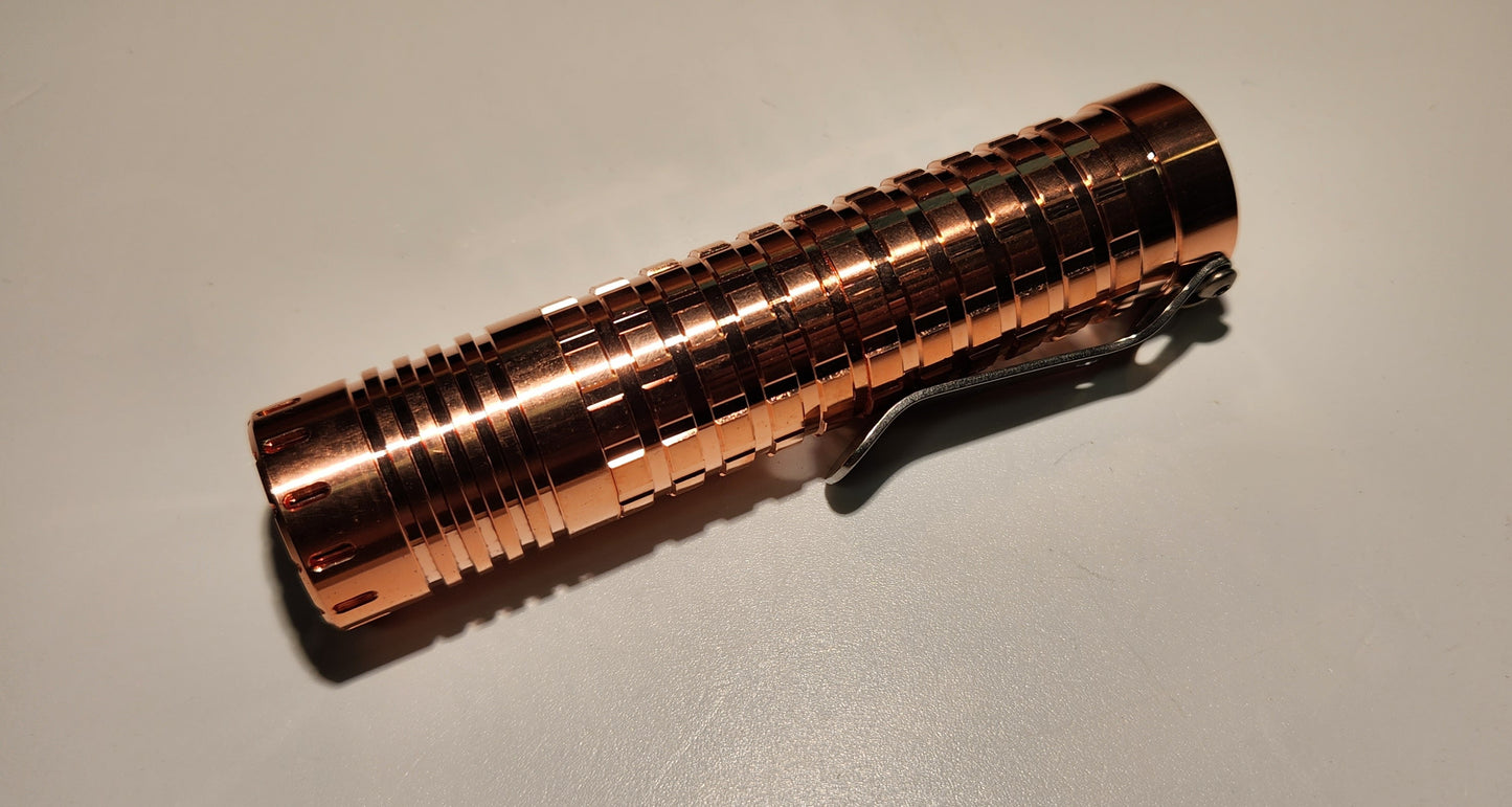 ReyLight Dawn Triple V2.2 - Copper, Brass, Nichia 519a 4000K R9080 COPPER V2.1