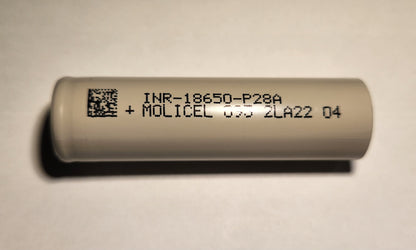 Molicel P28B 18650 2800mAh 35A Lithium-Ion Rechargeable Battery FLAT TOP