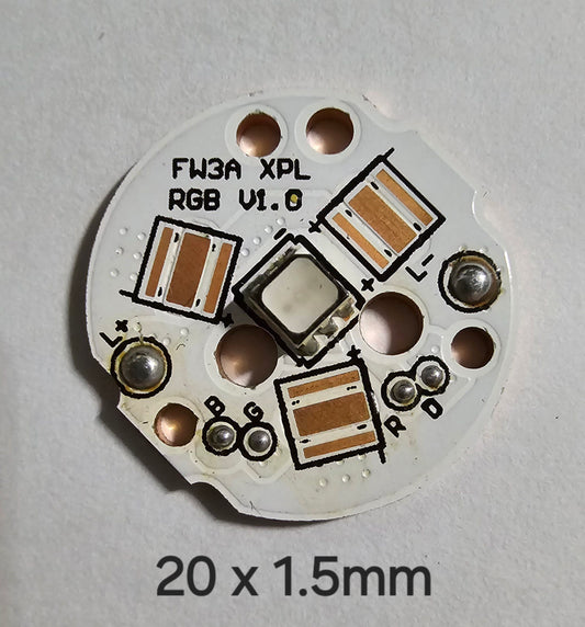 Lumintop FW1A FW3A LM10 Copper MCPCB 20 X 1.5MM FW3A 3535SMD W RGB LED