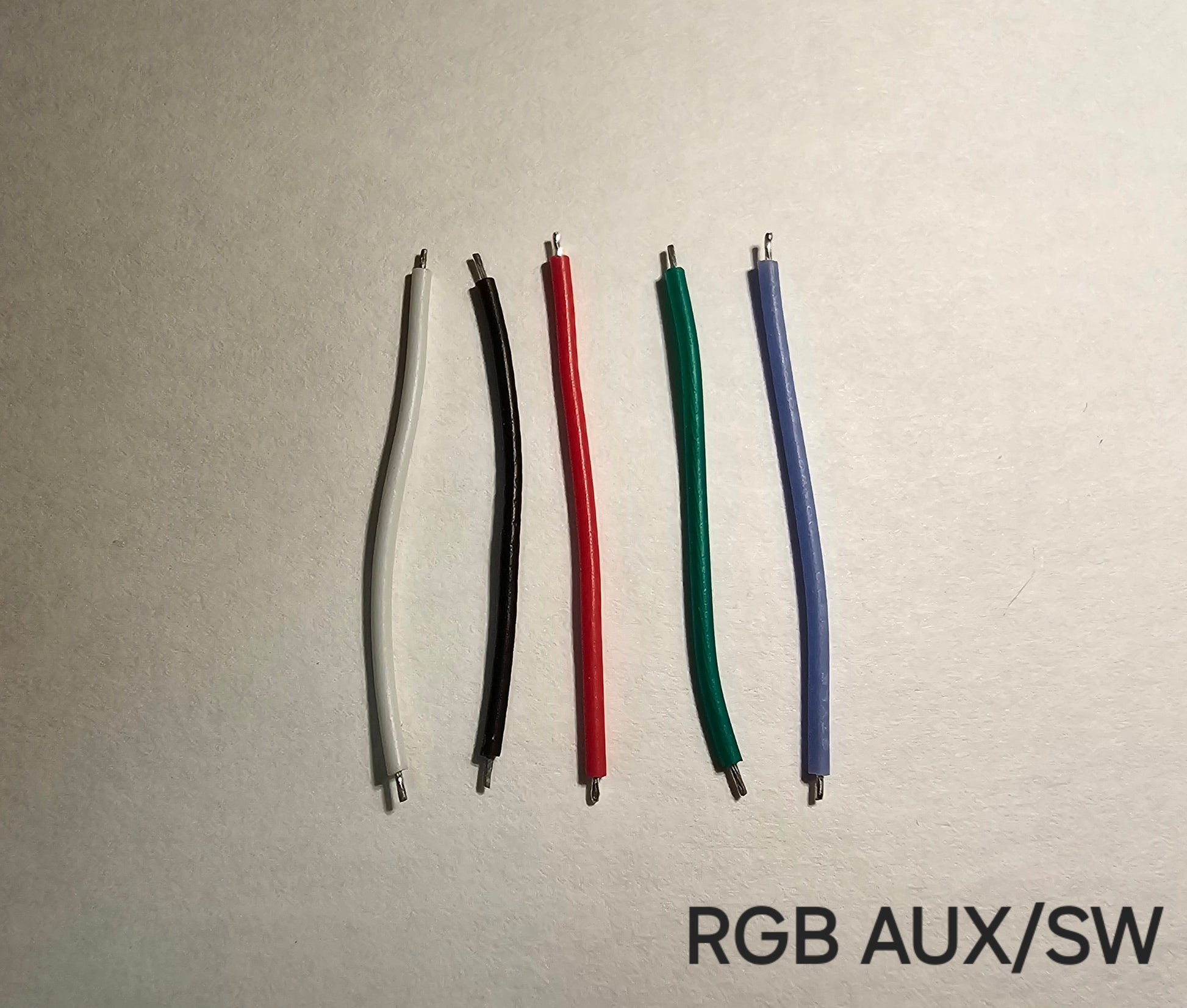 Emisar Noctigon XP Raw MCPCB Custom RGB AUX SWITCH WIRES (SET OF 5)