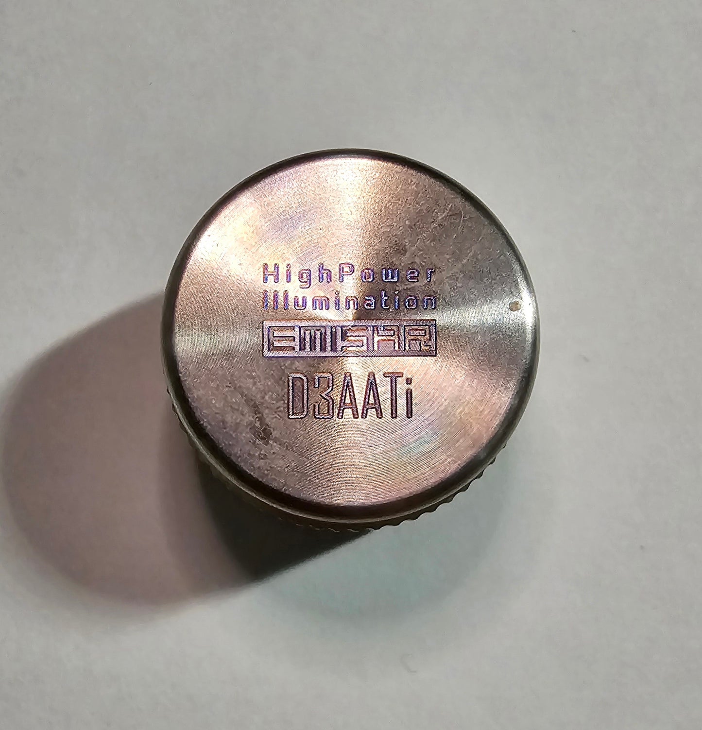 EMISAR D3AA REPLACEMENT TAILCAP RAW TITANIUM